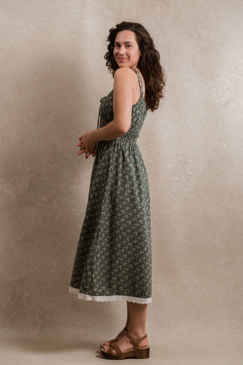 Tuscany Dress - Dusty Teal