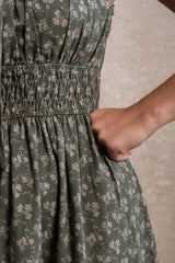 Tuscany Dress - Dusty Teal