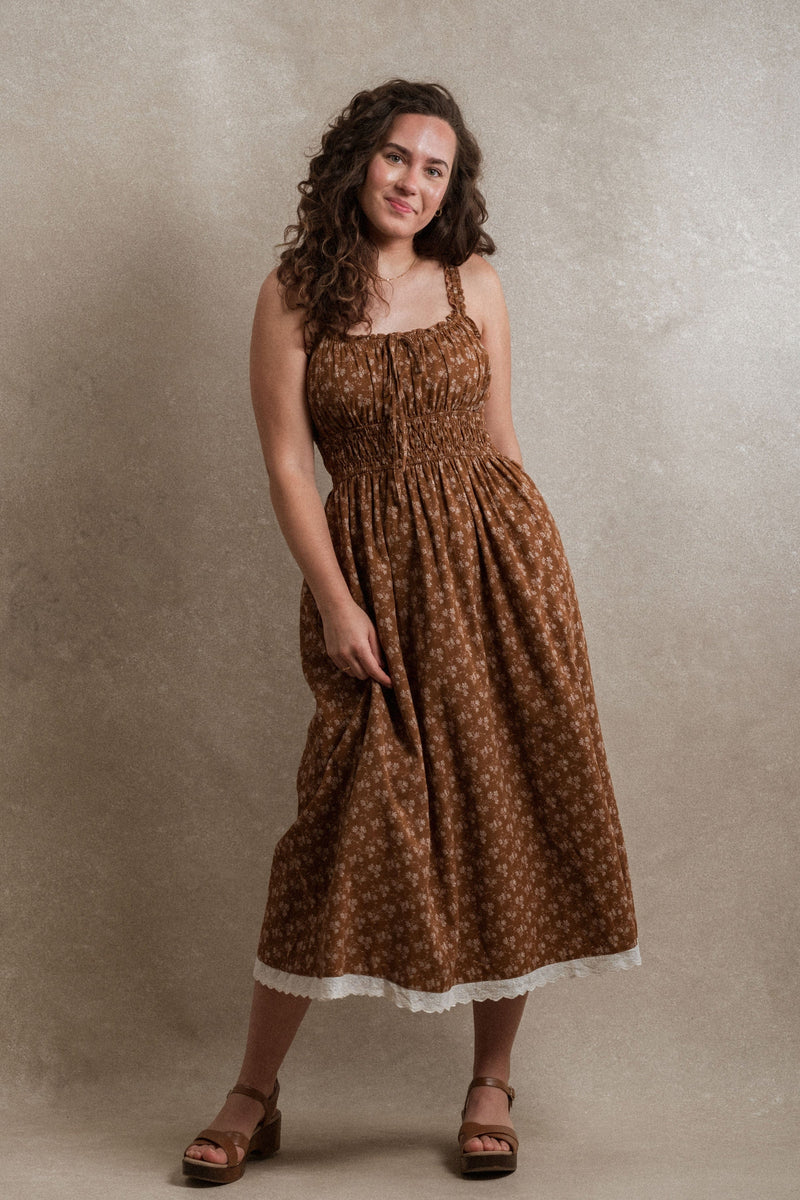 Tuscany Dress - Rust