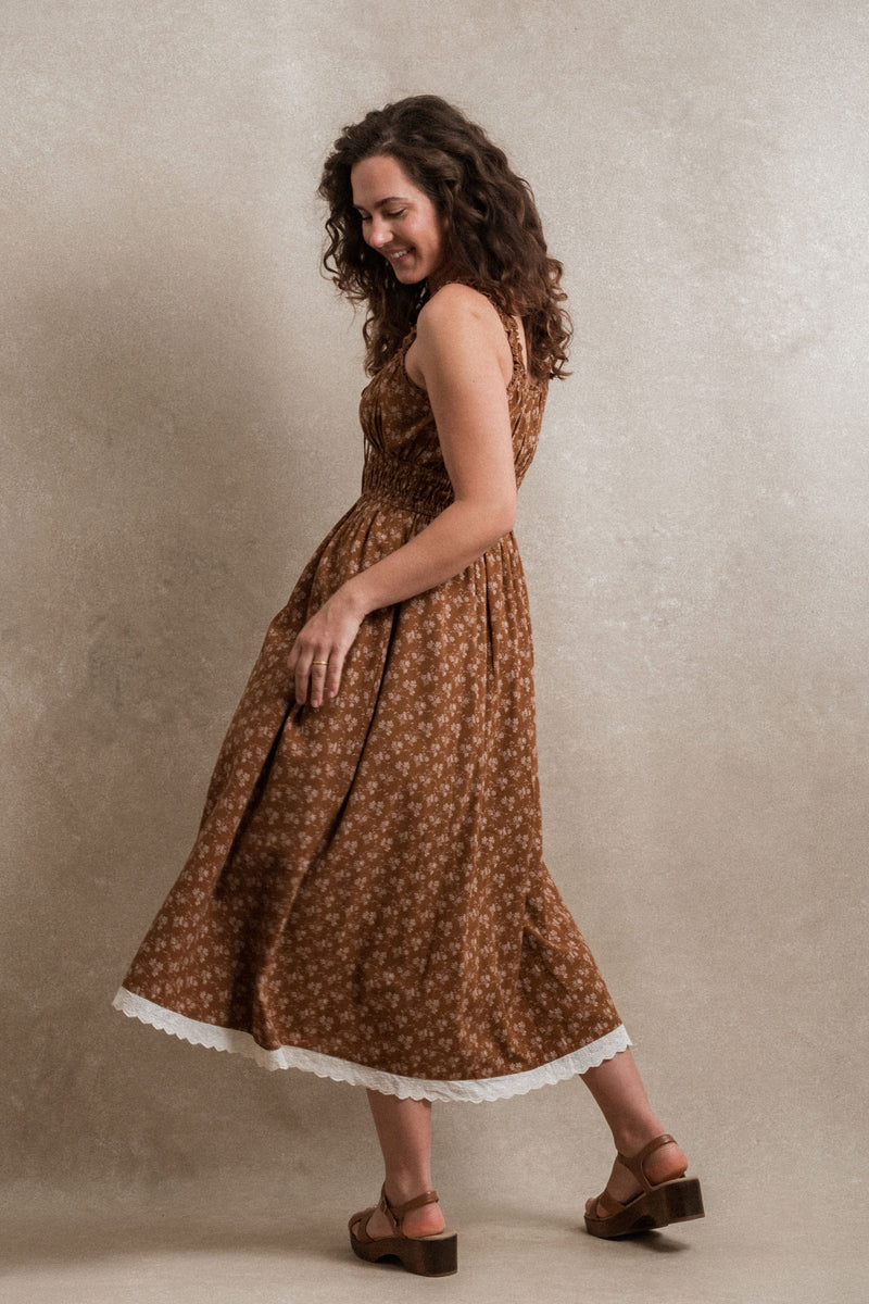 Tuscany Dress - Rust