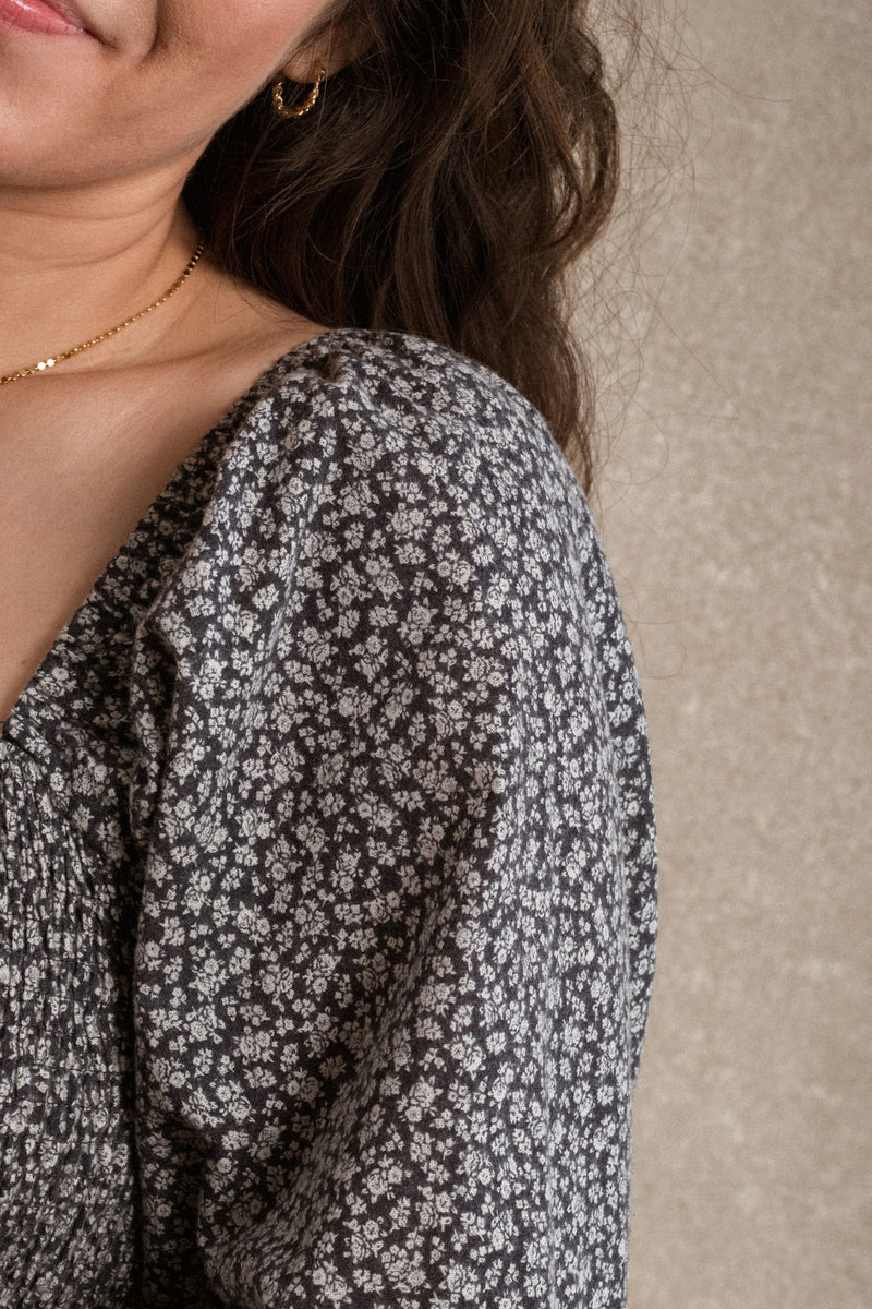 Etta Dress - Navy Floral