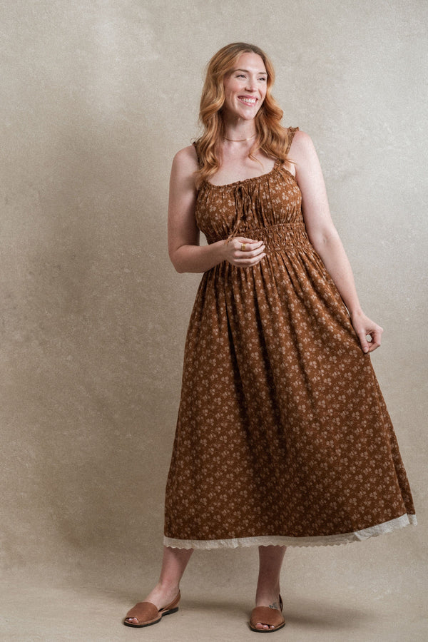 Tuscany Dress - Rust