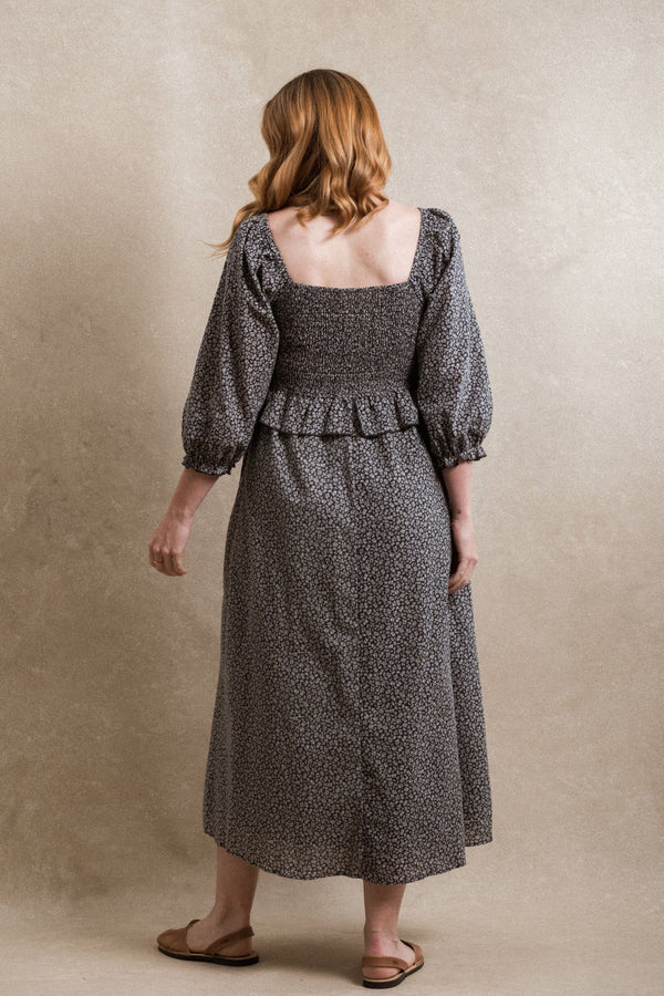 Etta Dress - Navy Floral