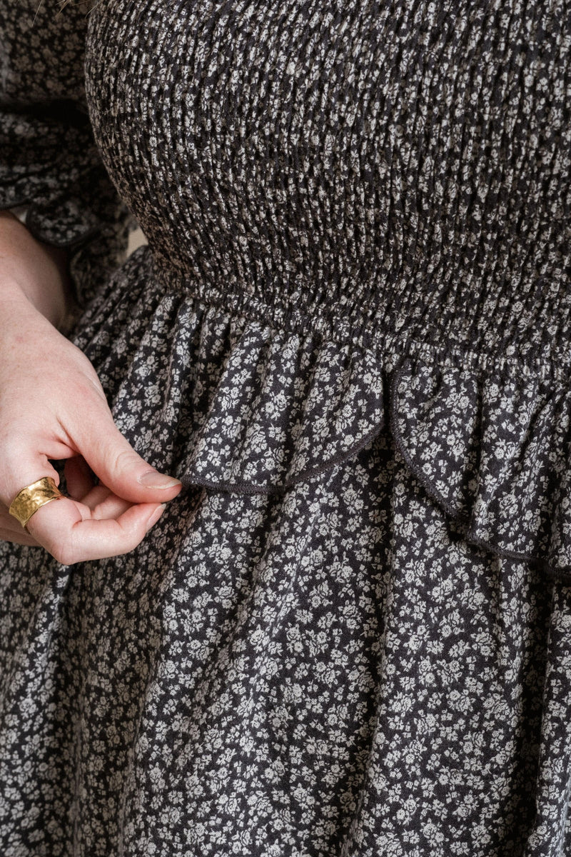Etta Dress - Navy Floral