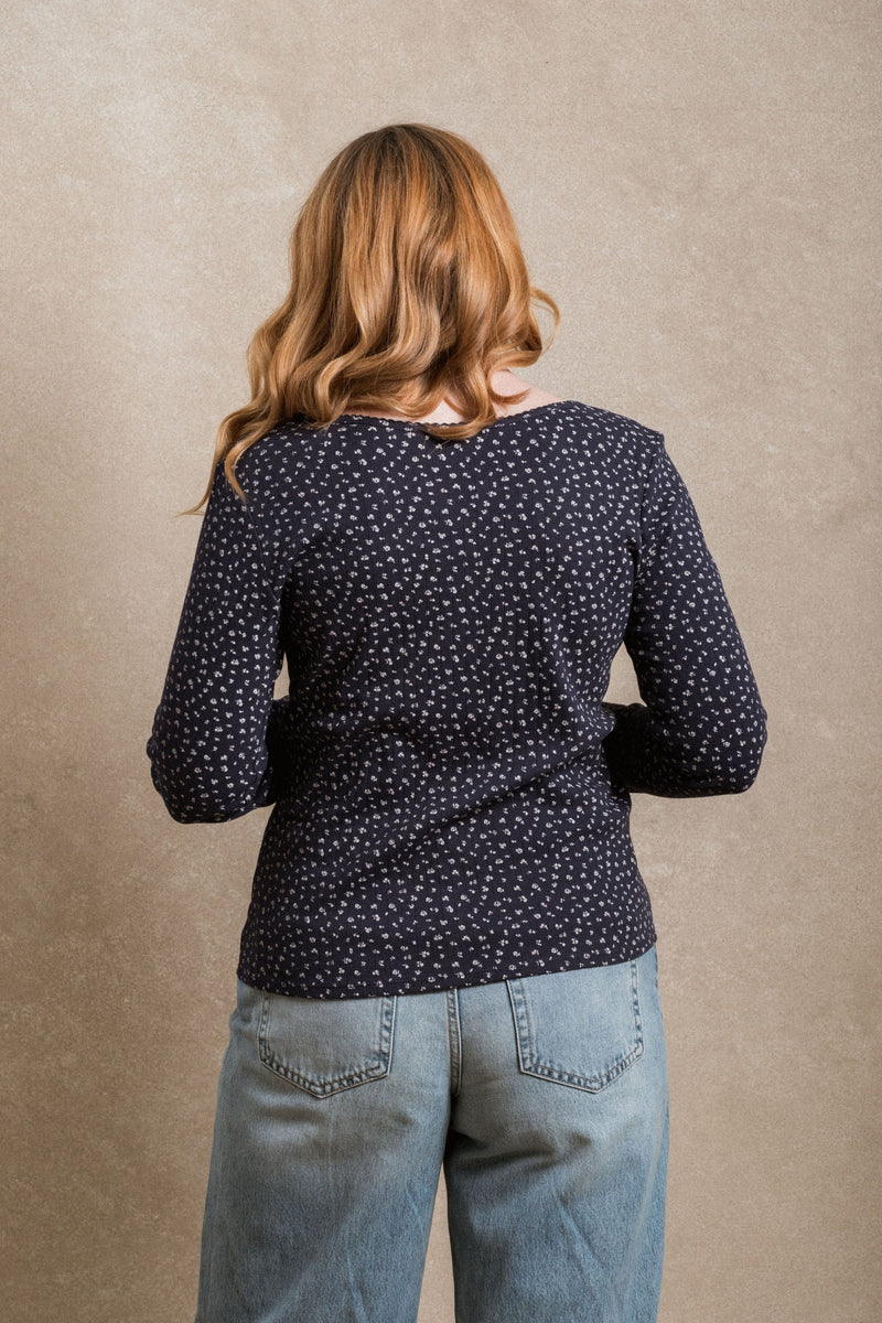 Mallory Long Sleeve - Navy
