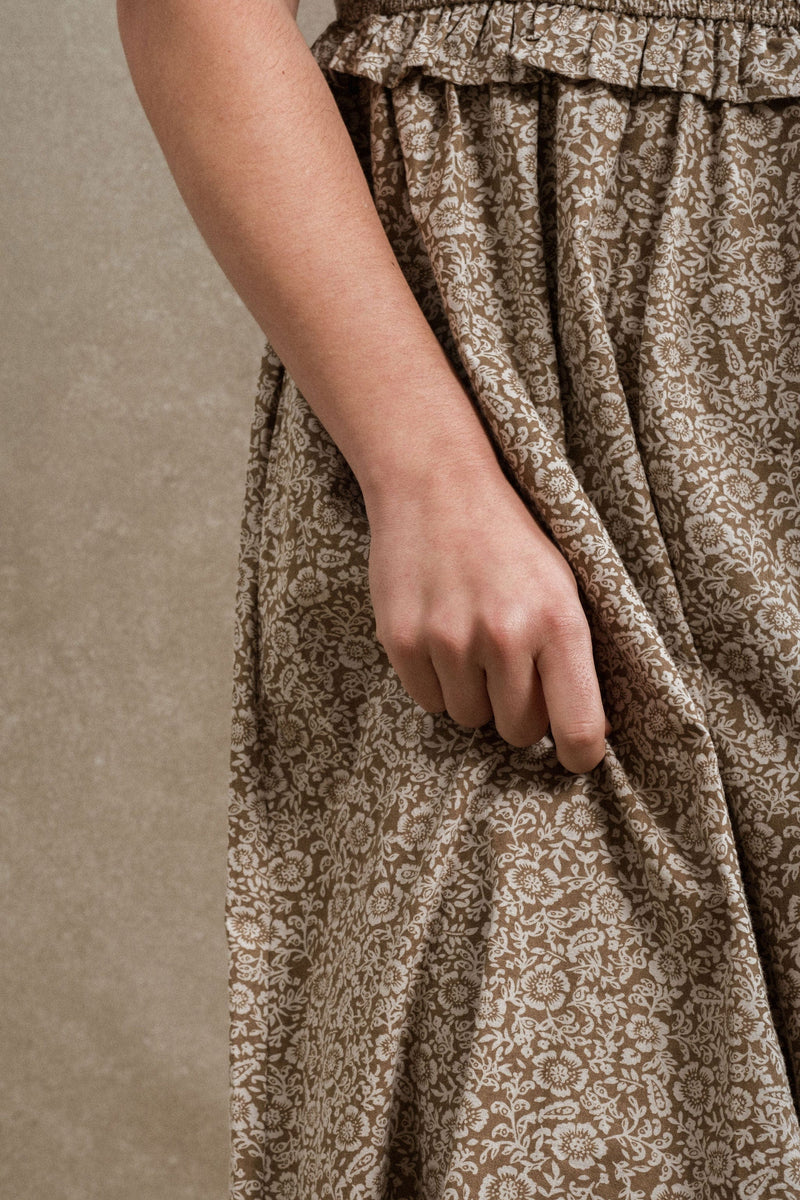 Cape Town Dress - Brown Floral