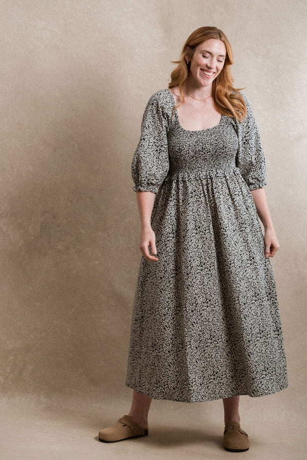 Cape Town Dress - Navy Floral