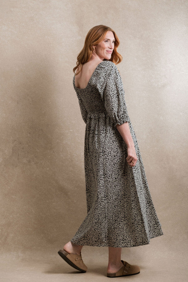 Cape Town Dress - Navy Floral