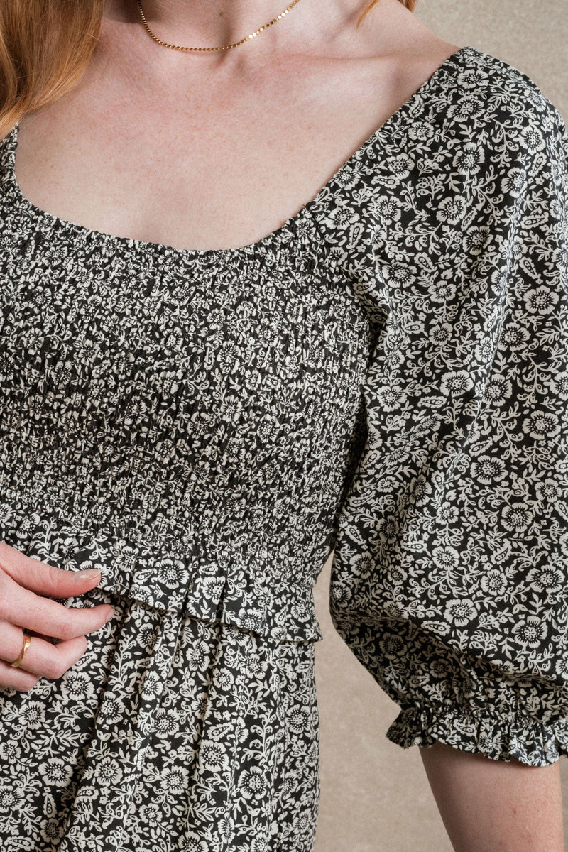 Cape Town Dress - Navy Floral
