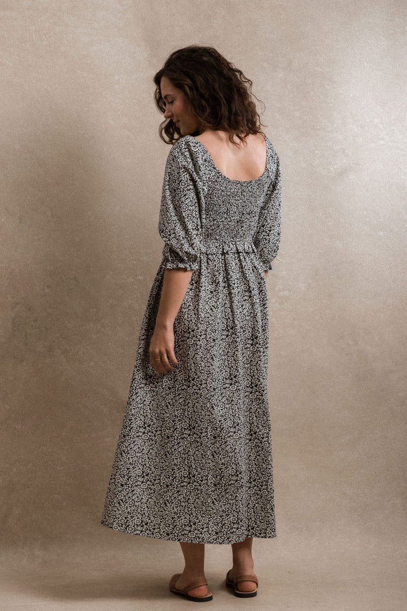 Cape Town Dress - Navy Floral