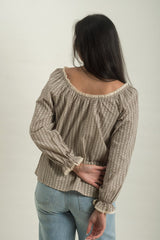 Pendleton Blouse - Floral Gingham