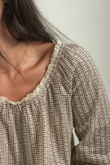 Pendleton Blouse - Floral Gingham