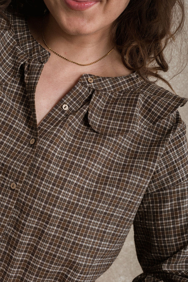 Elizabeth Blouse - Plaid