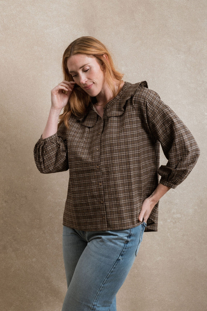 Elizabeth Blouse - Plaid