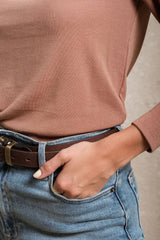 Stayton Top - Hazelnut
