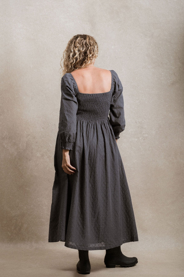 Milan Dress - Dusty Navy
