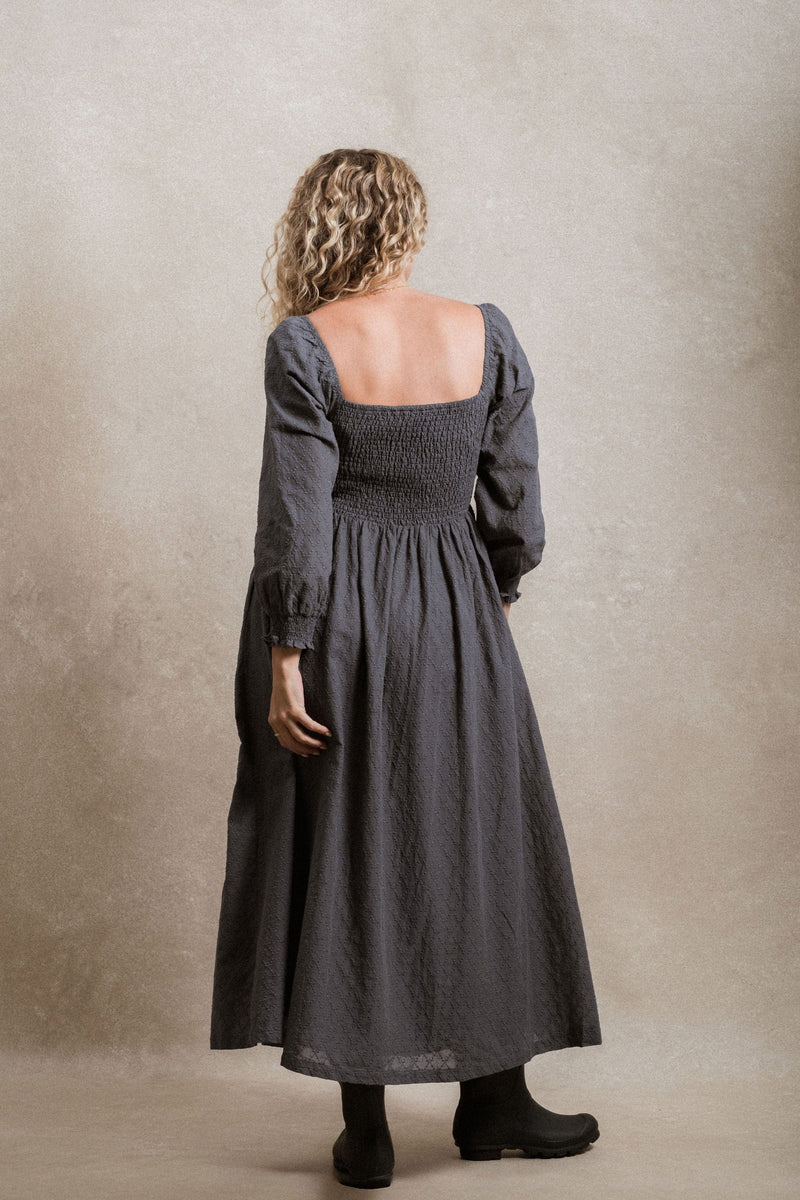 Milan Dress - Dusty Navy