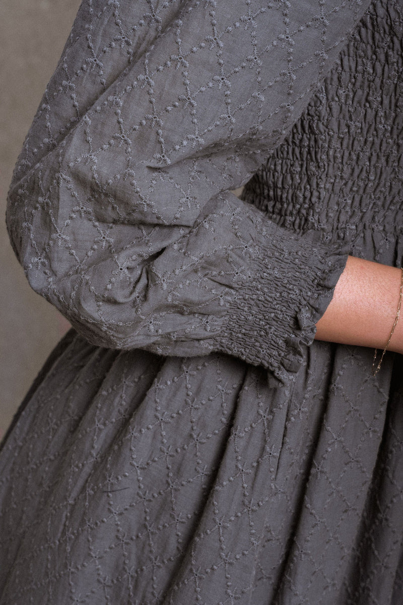 Milan Dress - Dusty Navy