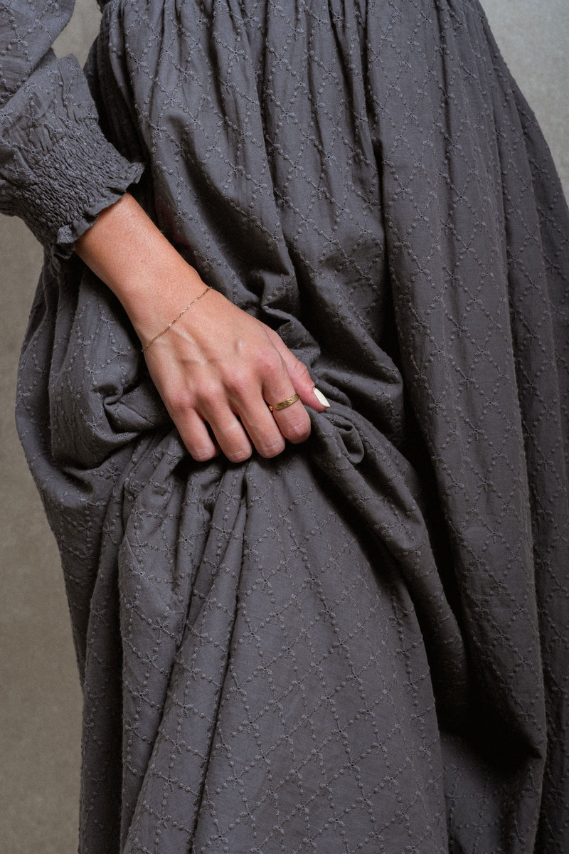 Milan Dress - Dusty Navy