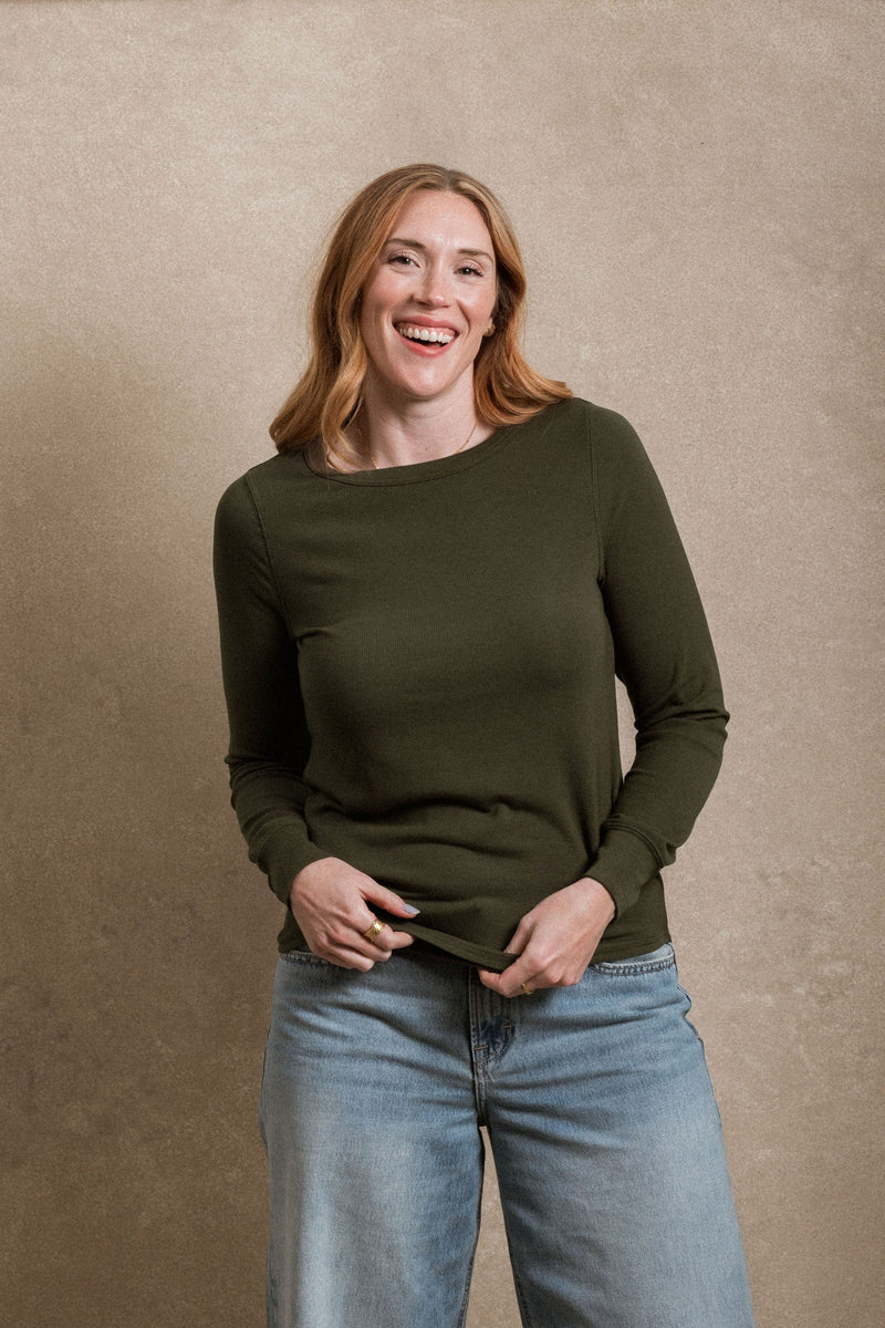 Stayton Top - Deep Green