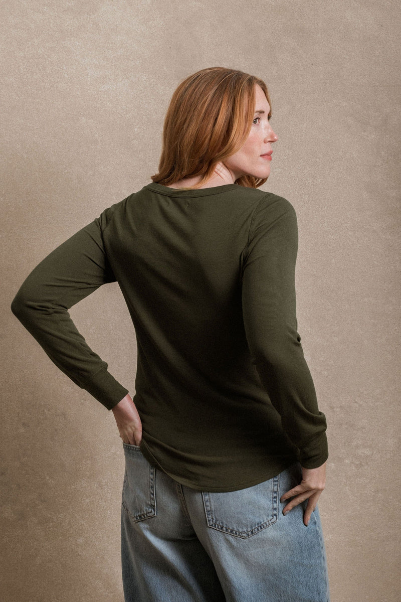 Stayton Top - Deep Green