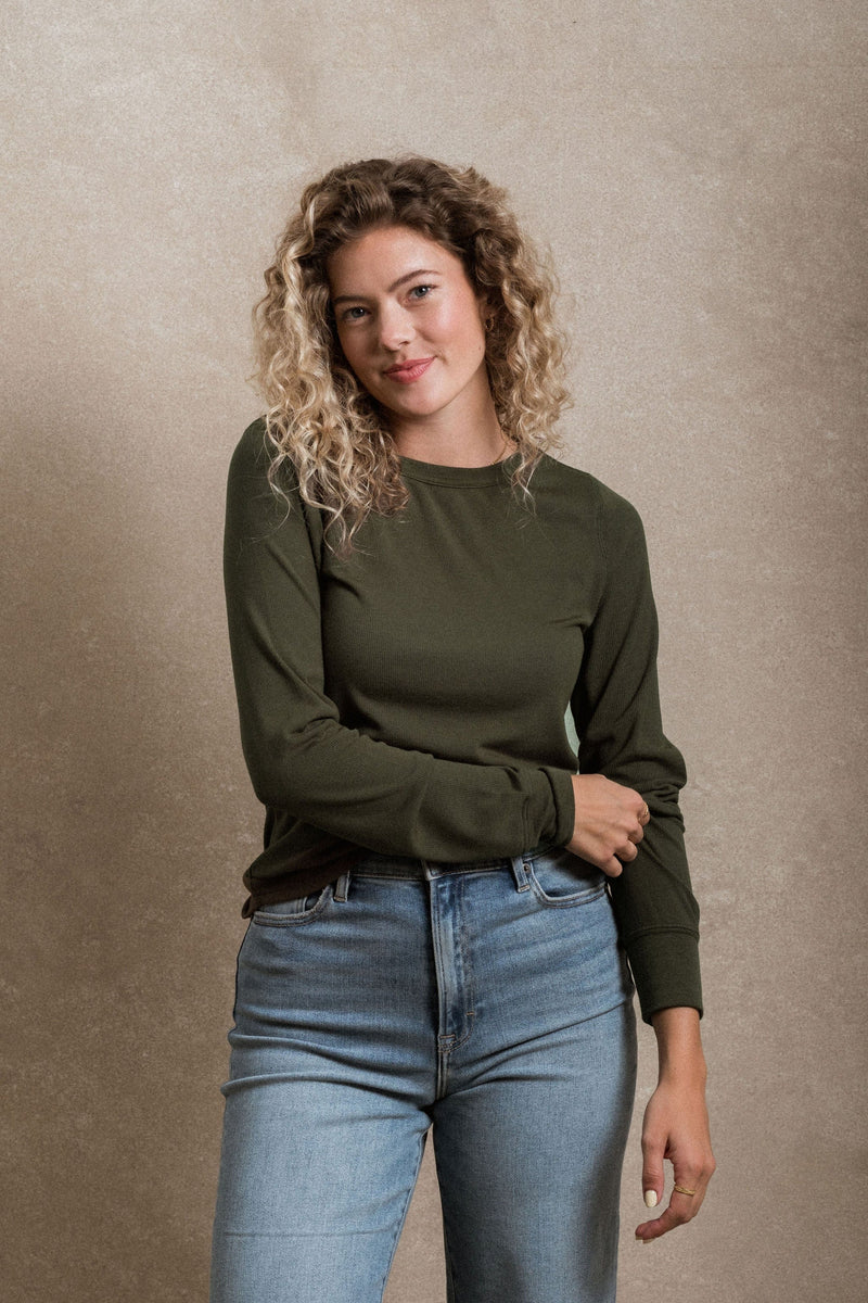 Stayton Top - Deep Green