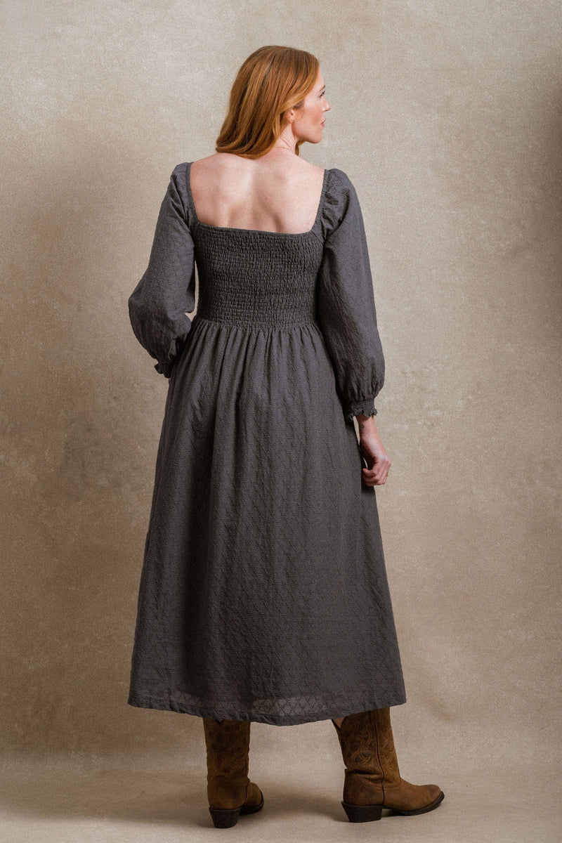 Milan Dress - Dusty Navy
