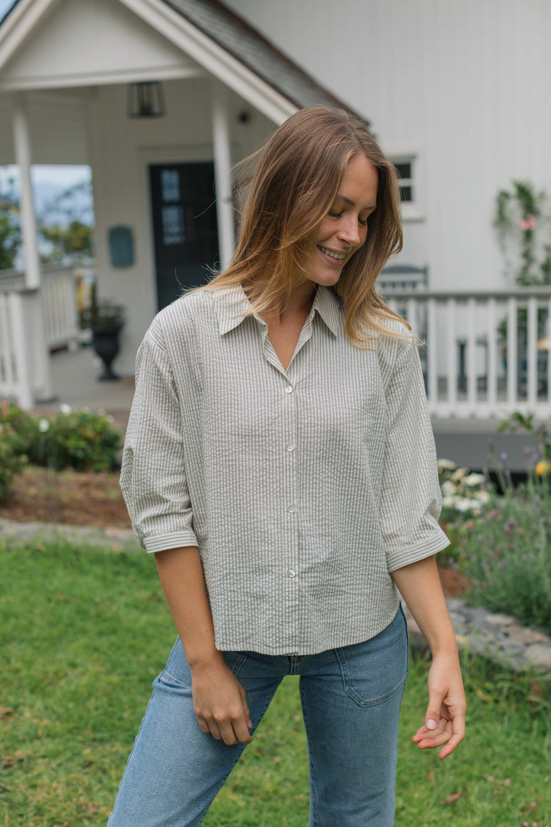 Lapel Button Down