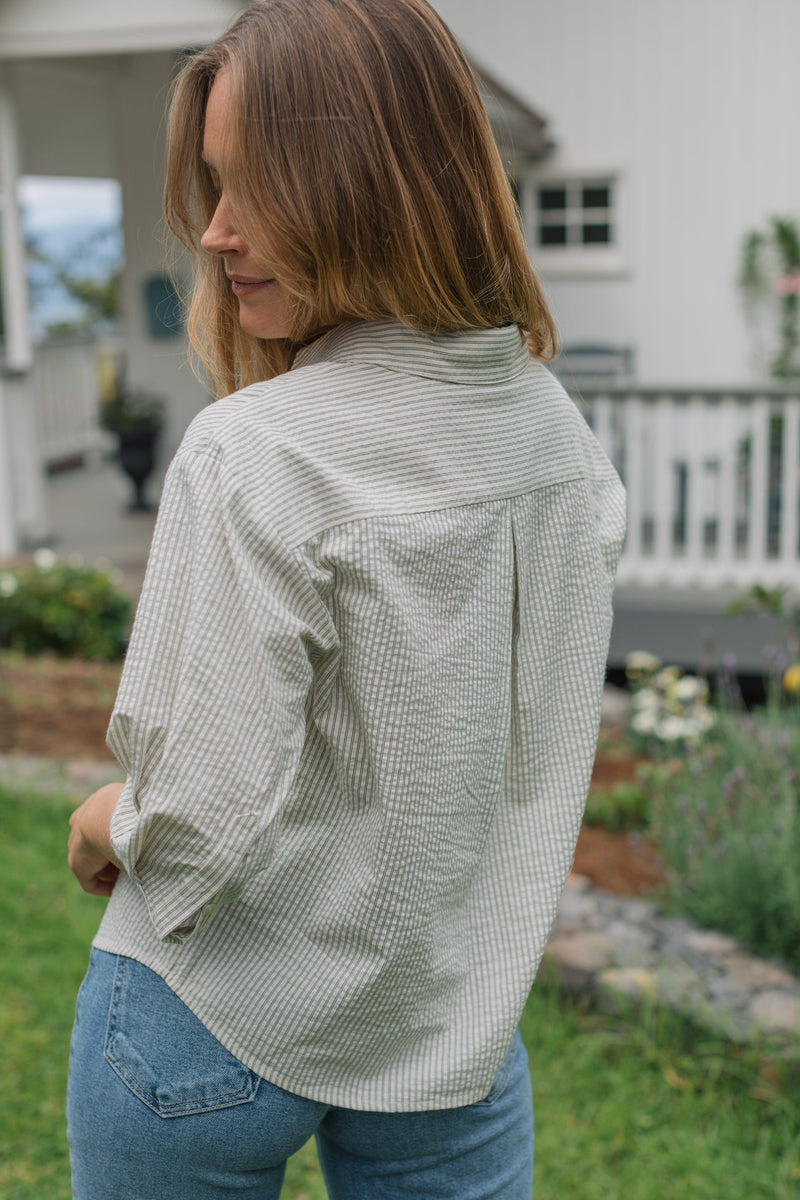 Lapel Button Down