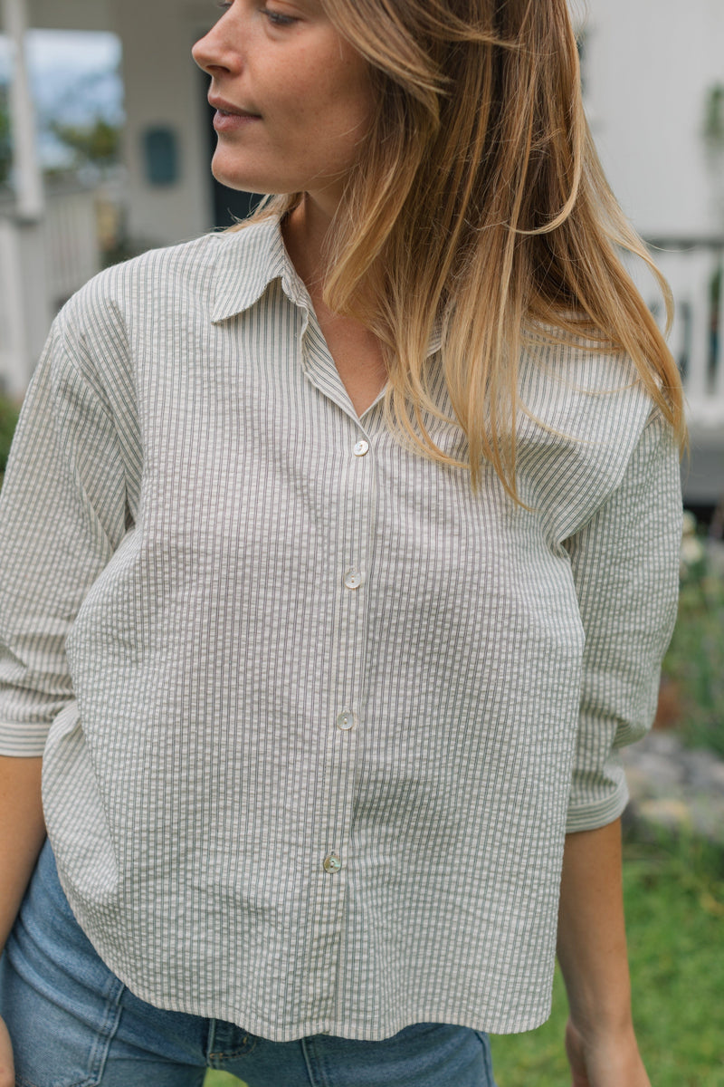 Lapel Button Down