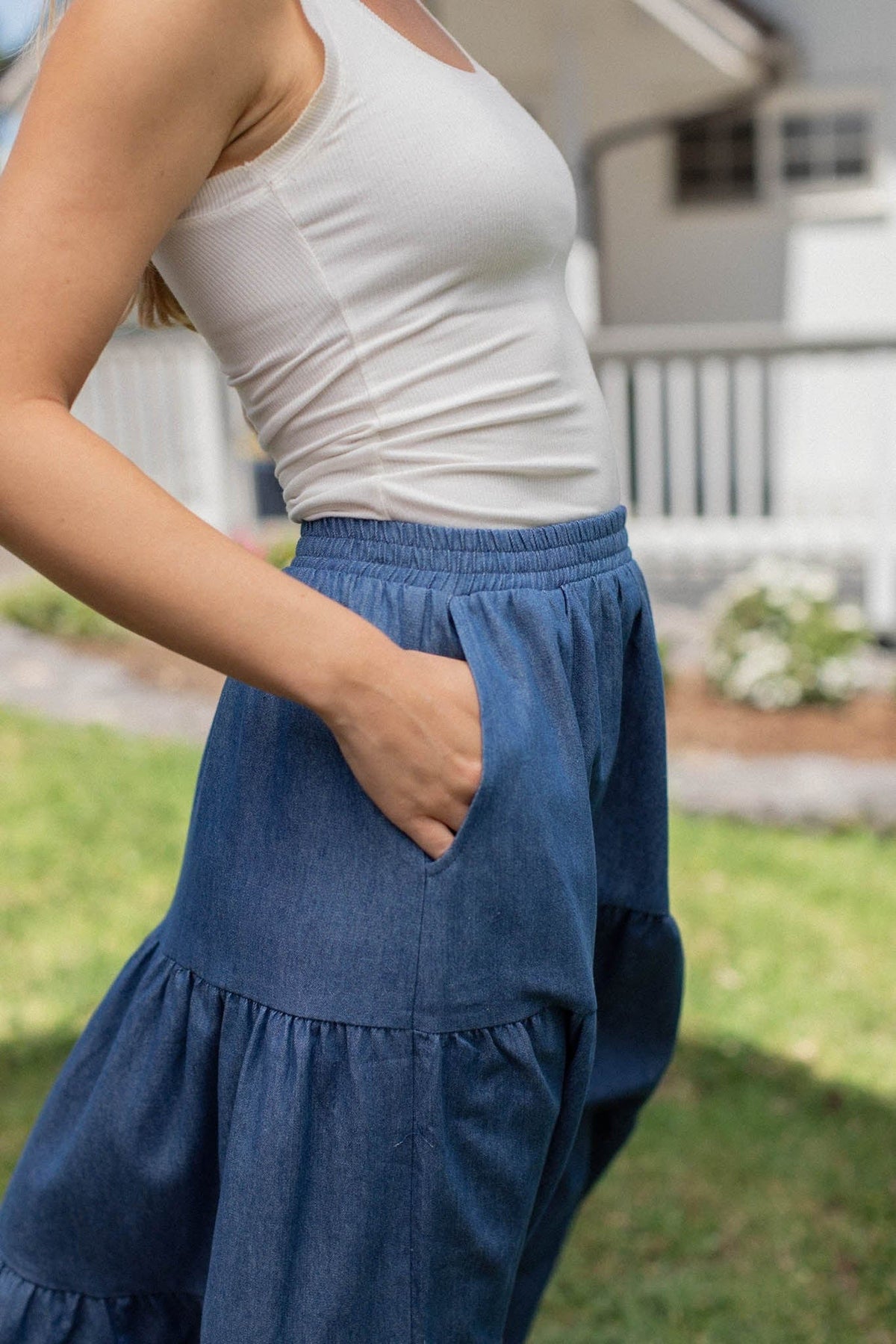 Franklin Shop Ravenna Skirt - Medium Wash – Neuflora