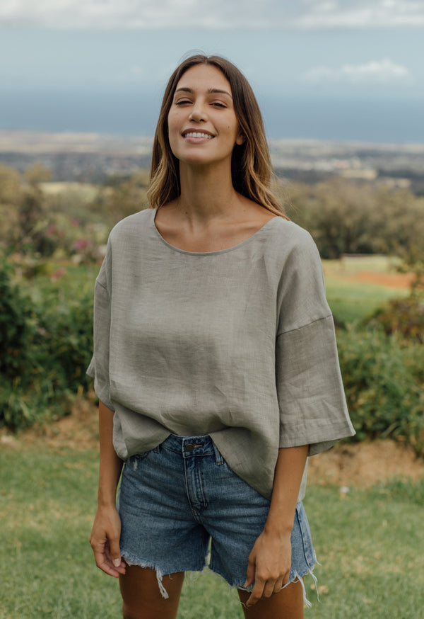 Marlow Top - Light Sage