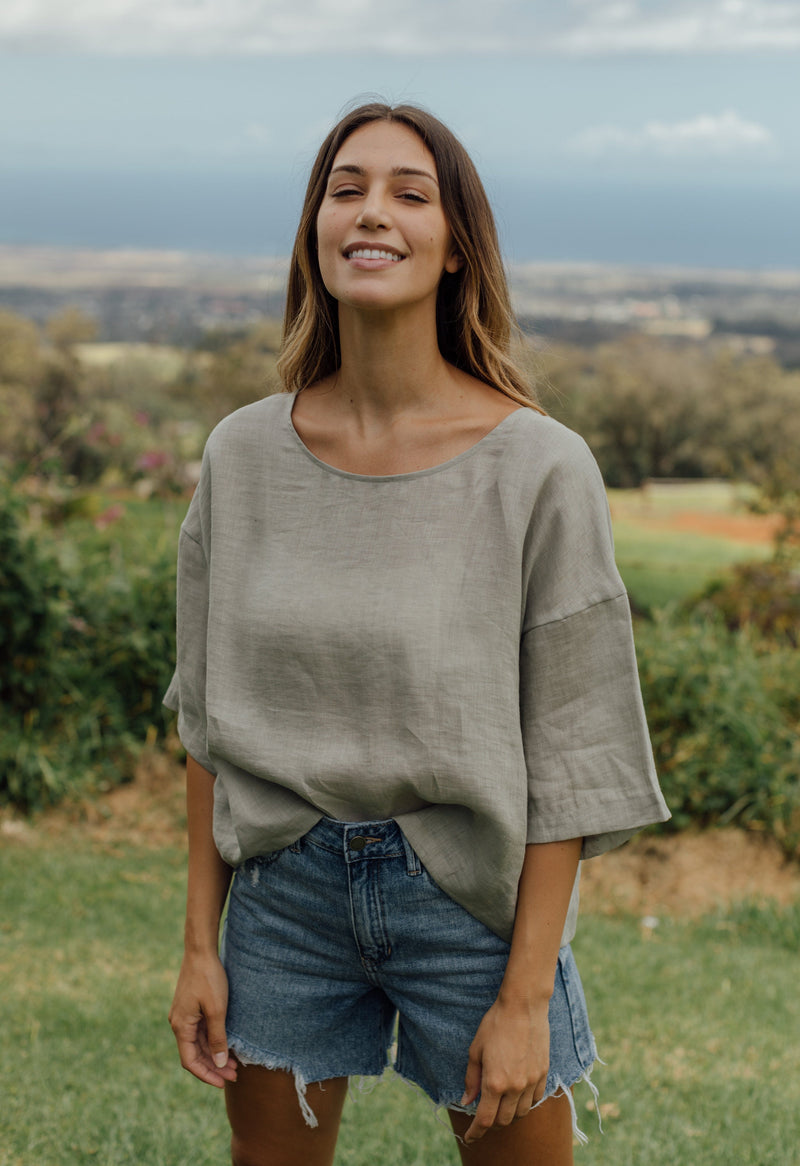 Marlow Top - Light Sage