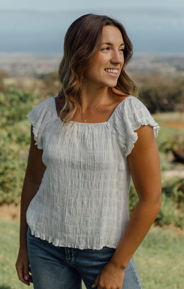 Monetta Blouse - White