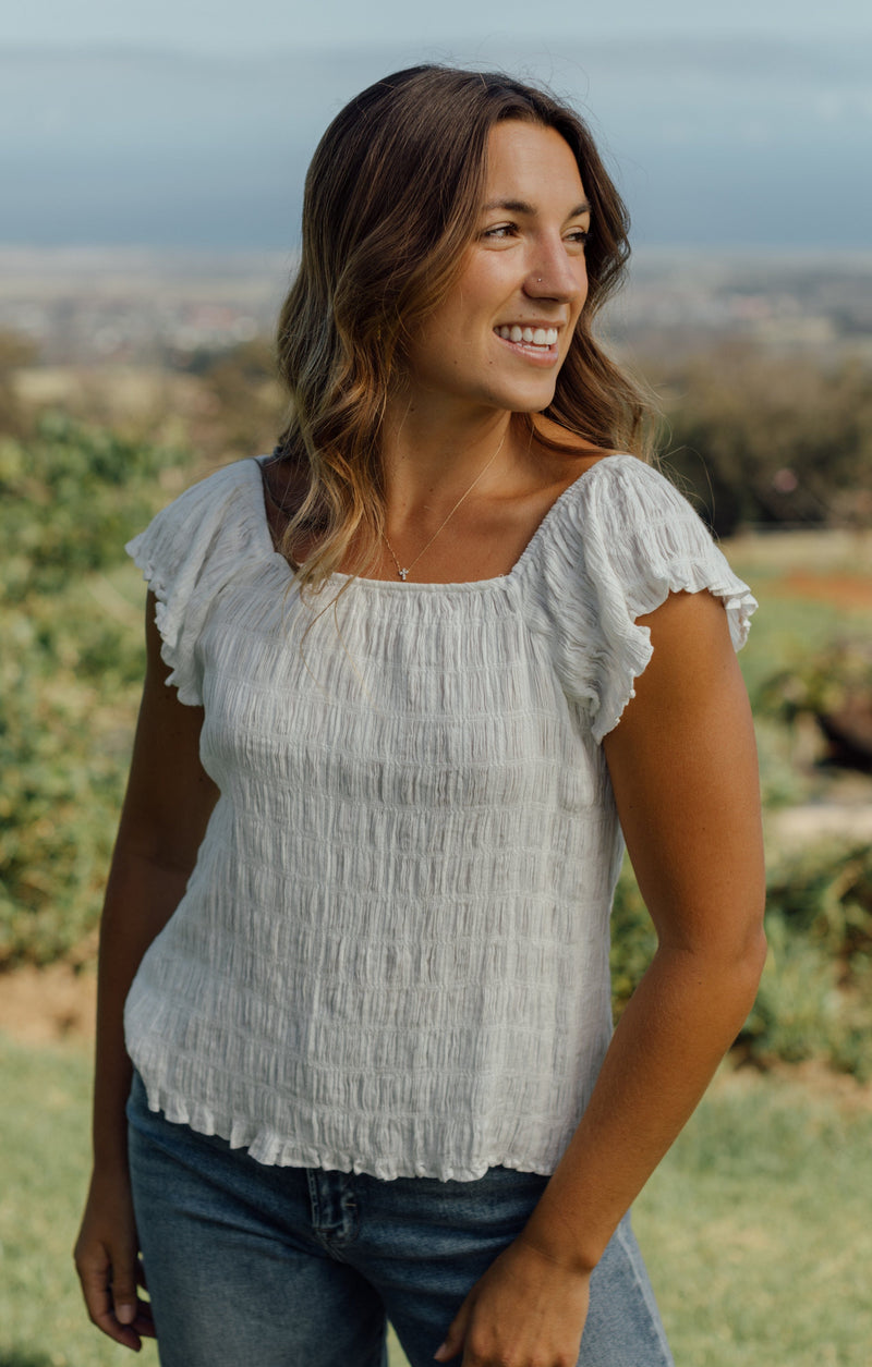 Monetta Blouse - White