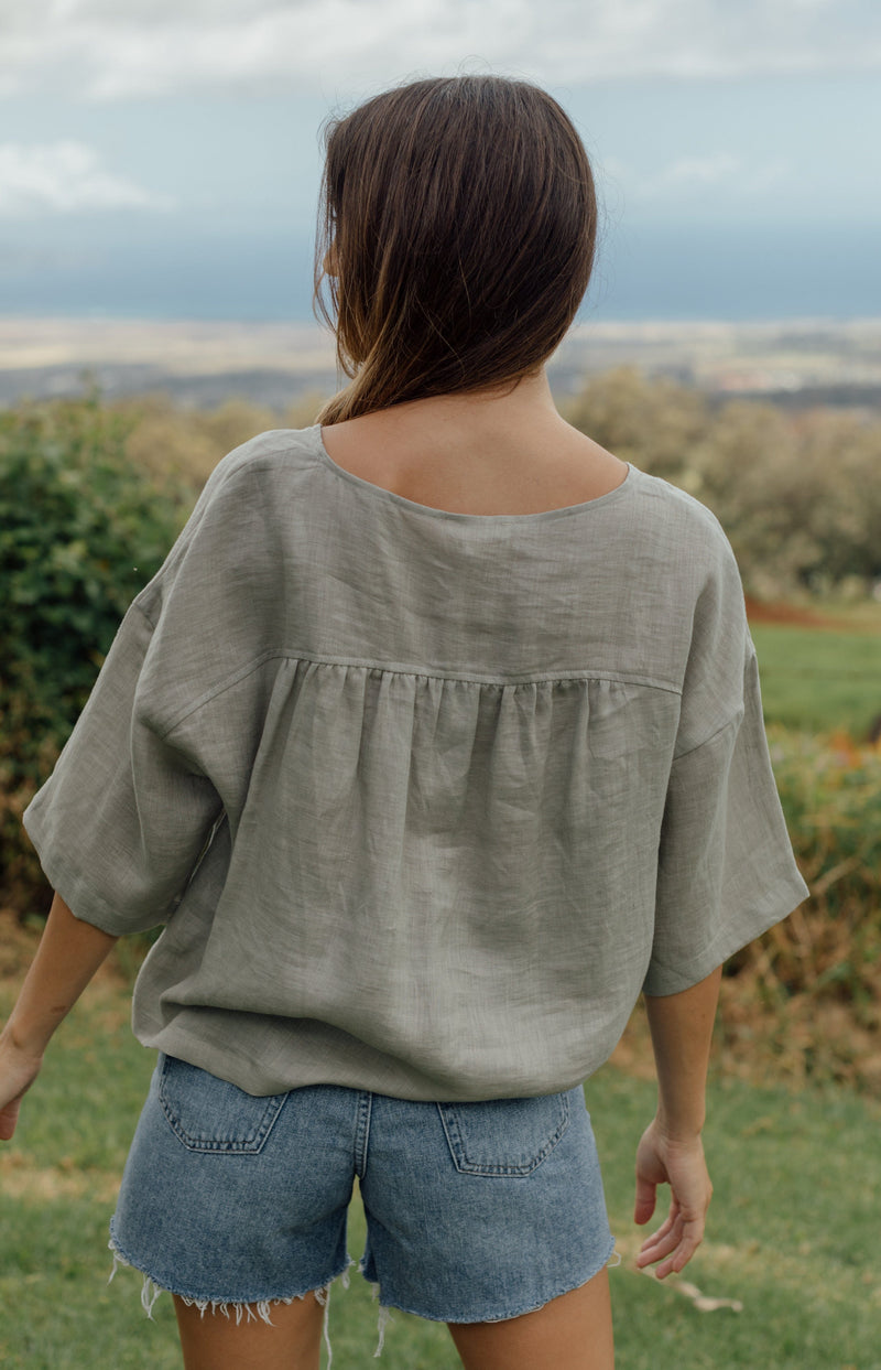 Marlow Top - Light Sage