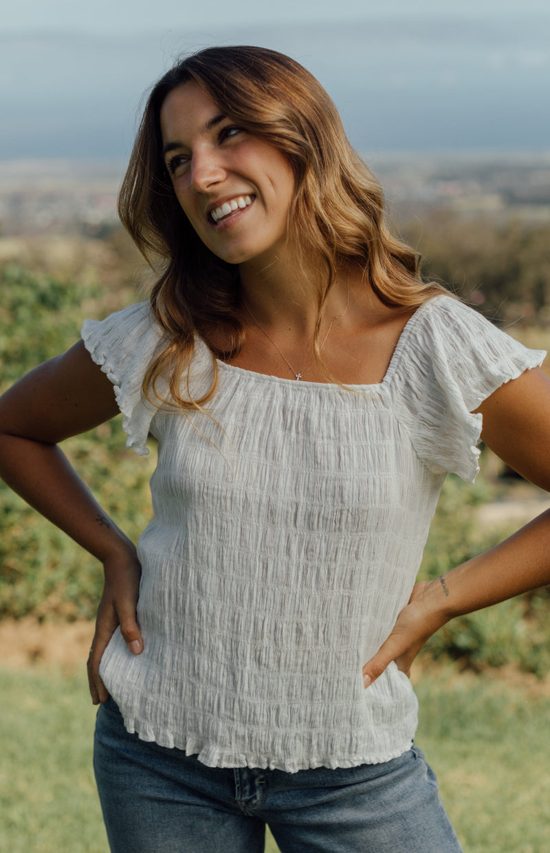 Monetta Blouse - White