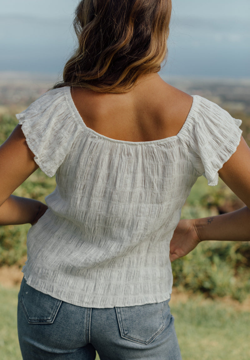 Monetta Blouse - White