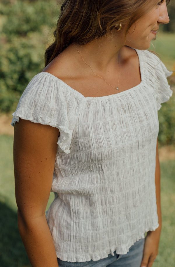 Monetta Blouse - White