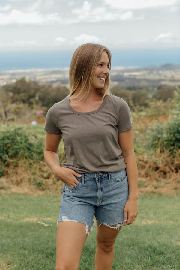 Woodland Tee - Olive Brown