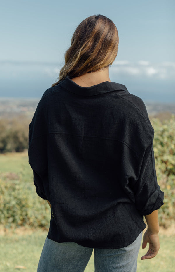 Boston Button Down - Black