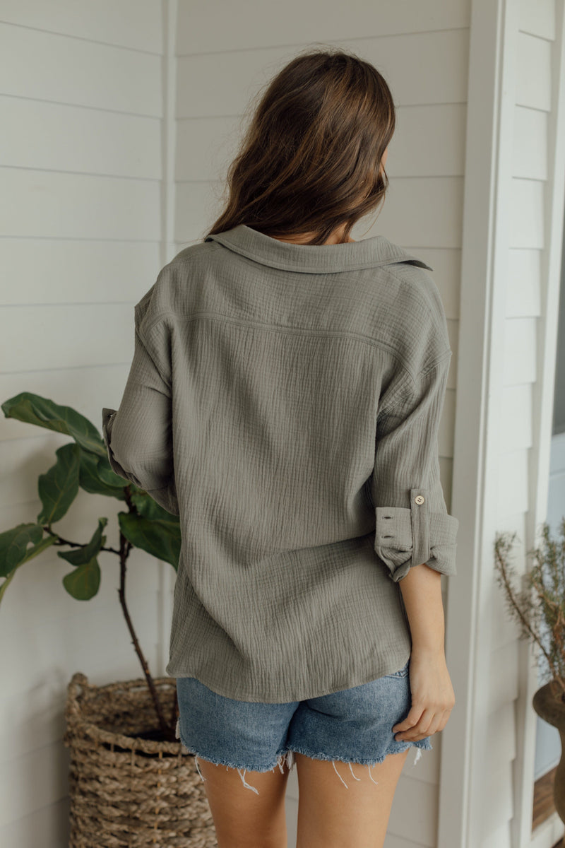 Parrish Button Down - Sage