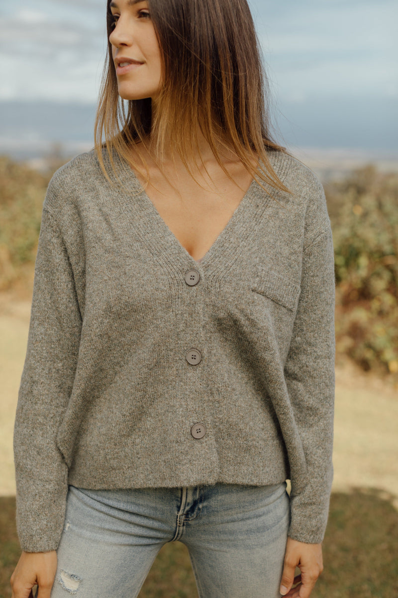 Lacey Cardigan - Granite