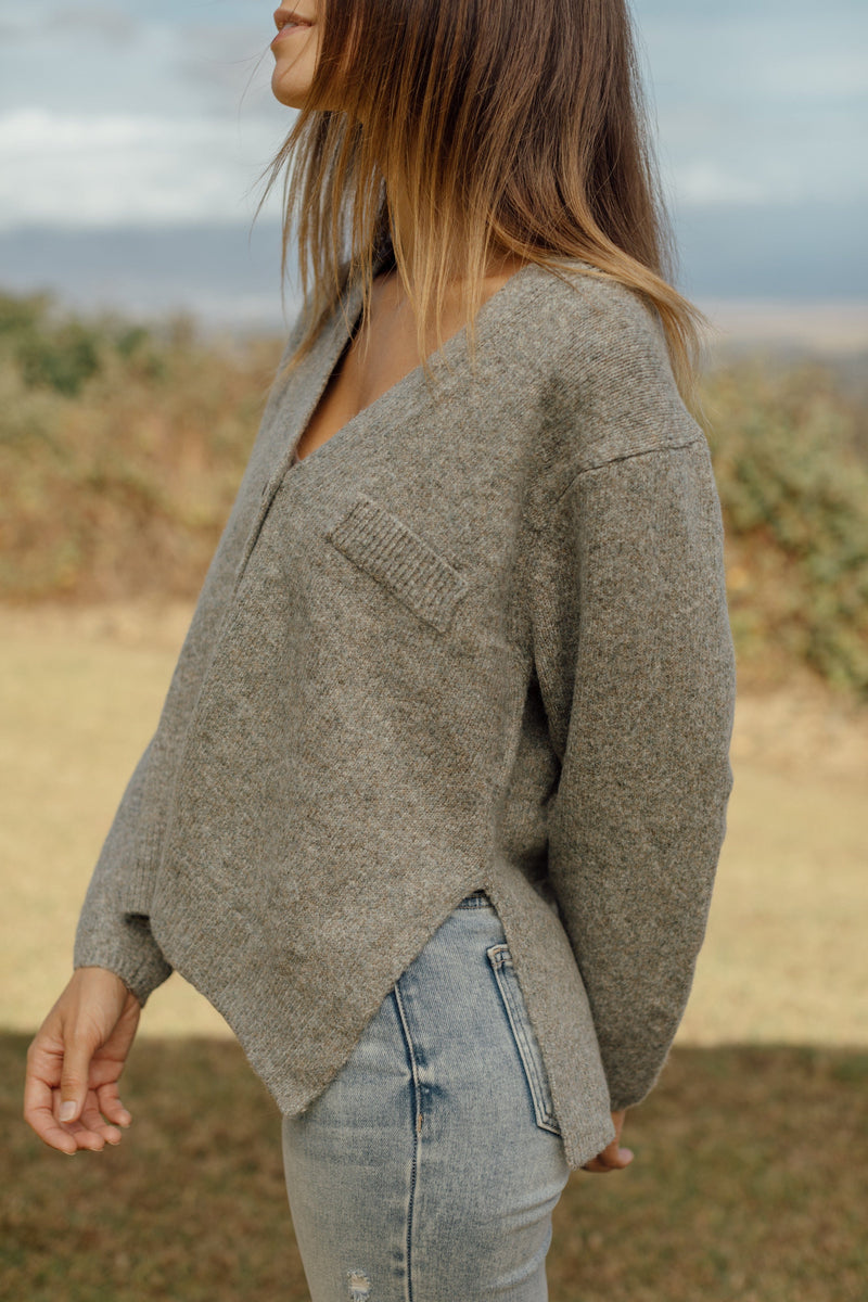 Lacey Cardigan - Granite