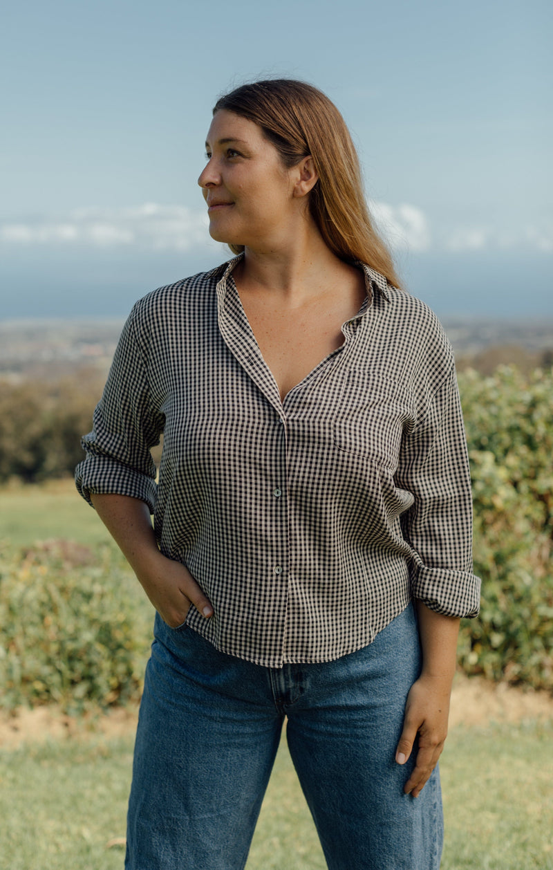 Branson Button Down - Black & White