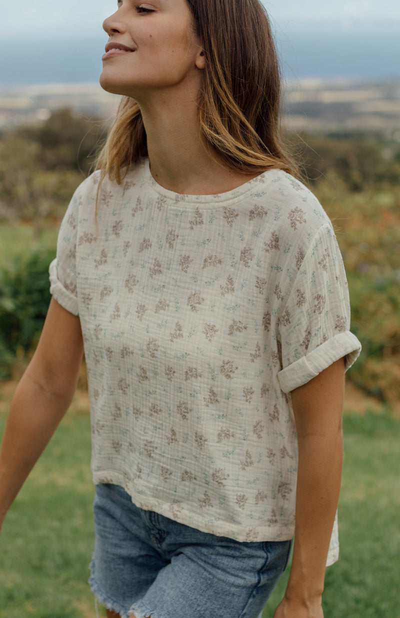 Marion Top - Vintage Floral