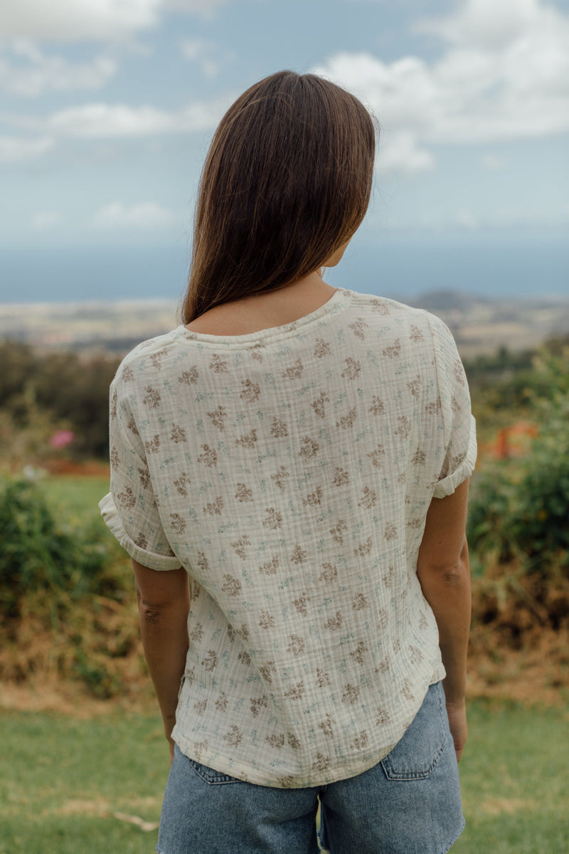 Marion Top - Vintage Floral