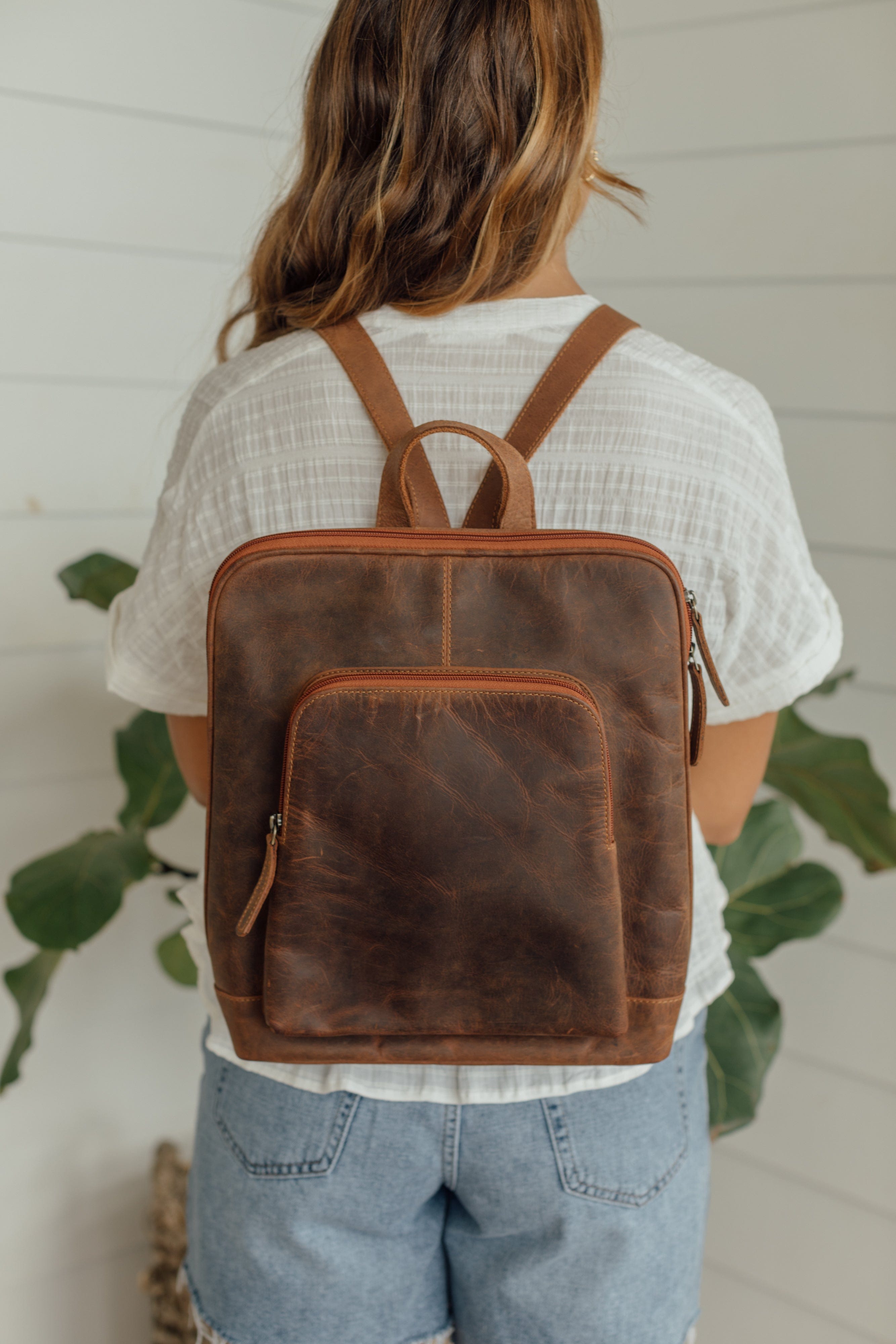 born bronco leather backpack Heirloom Leather Backpack