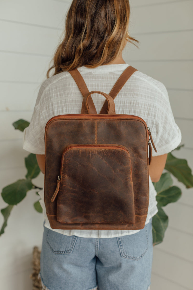 bygoods leather backpack Heirloom Leather Backpack – Neuflora