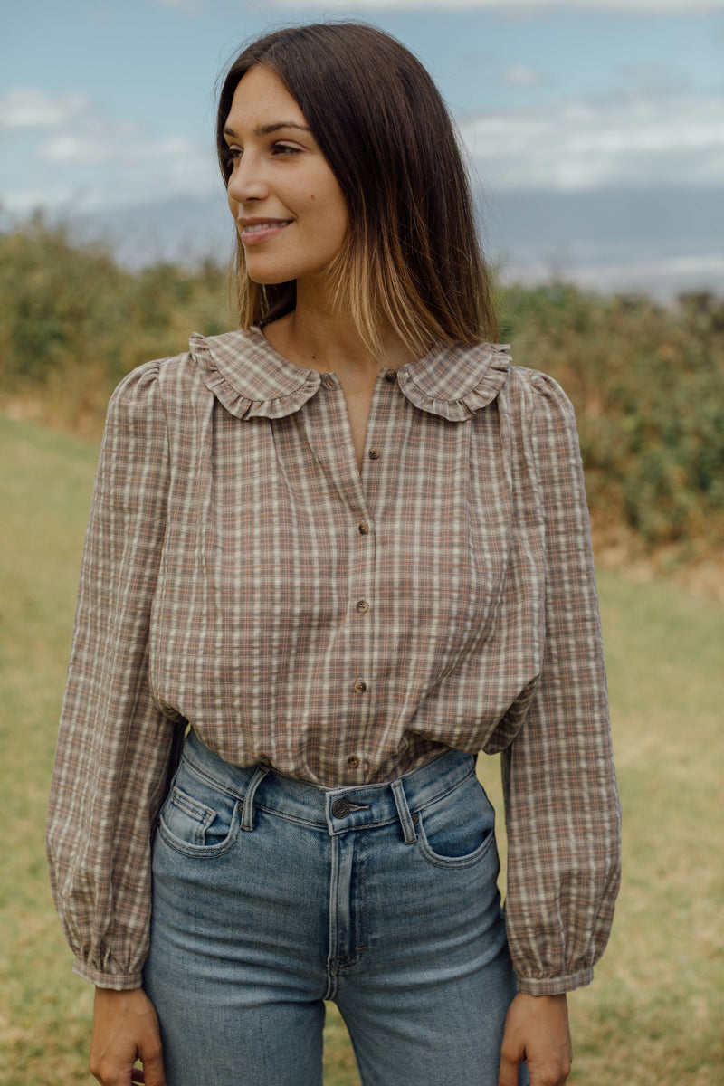 Autumn Springs Blouse - Plaid